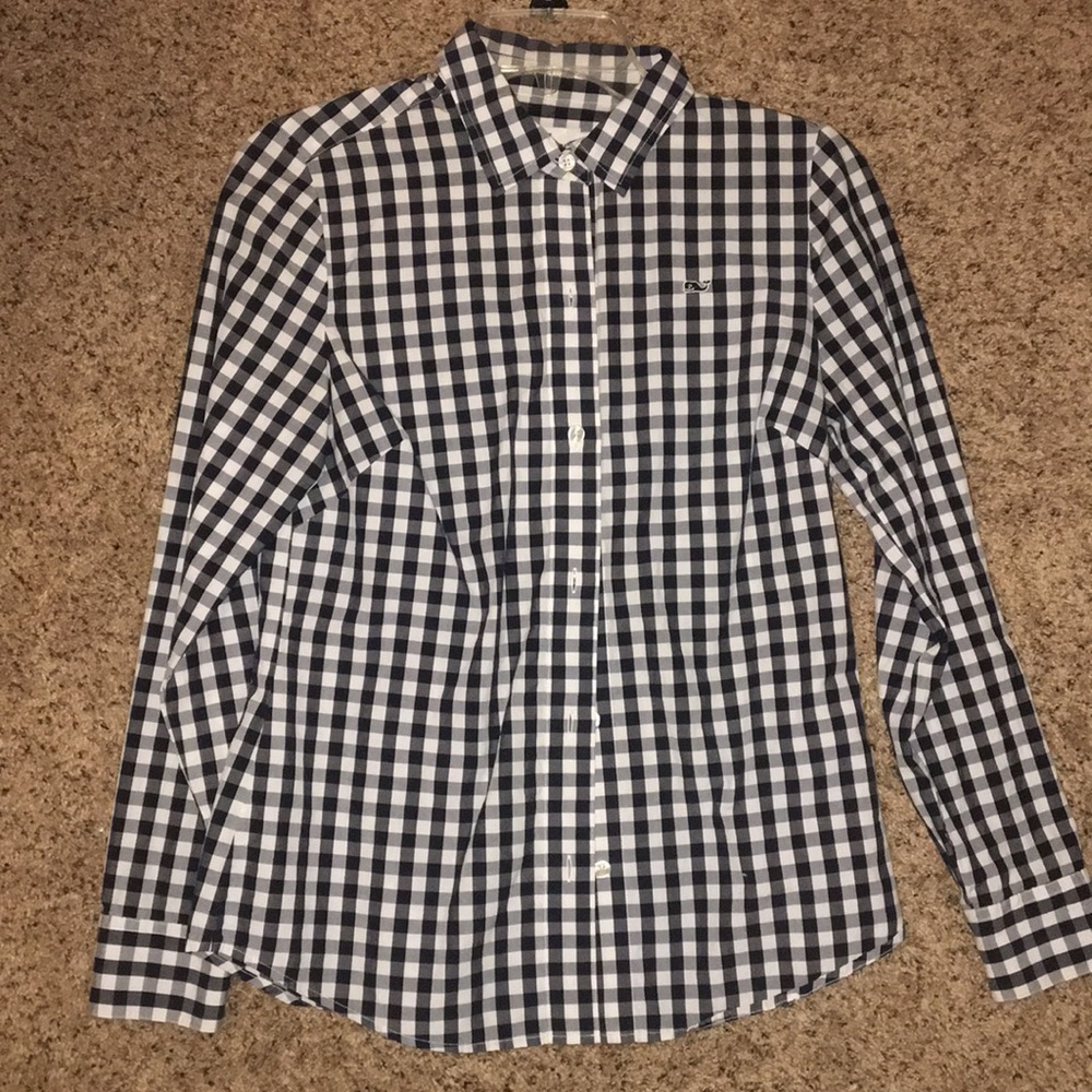 Vineyard Vines gingham collared shirt women’s 2